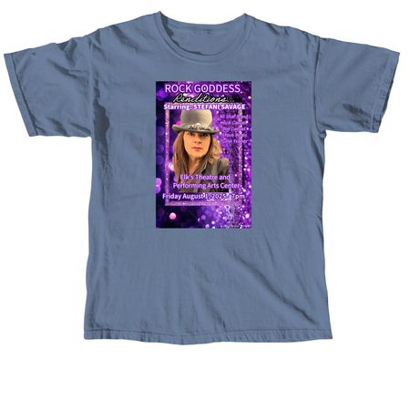 Rock Goddess Renditions, a Blue Jean Comfort Colors Unisex Tee