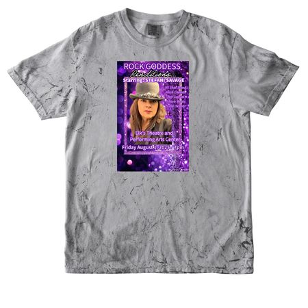 Rock Goddess Renditions, a Smoke Comfort Colors Colorblast Tee