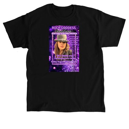Rock Goddess Renditions, a Black Classic Unisex Tee