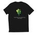 Yoga supports SPCA, a Deep Black Allmade Eco Triblend Unisex Tee (back-view)