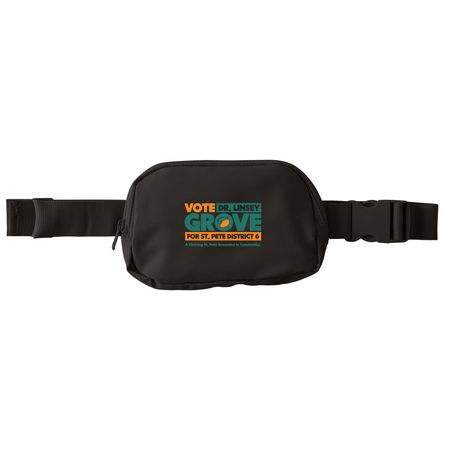 Grove for St Pete Fanny Pack, a Deep Black Matte Hip Pack