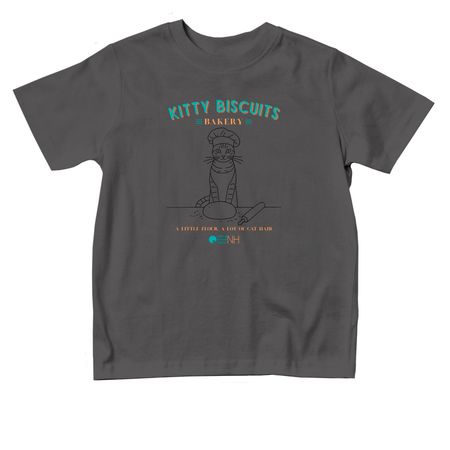 Kitty Biscuits Bakery - Toddler Tee&nbsp;, a Charcoal Toddler Tee