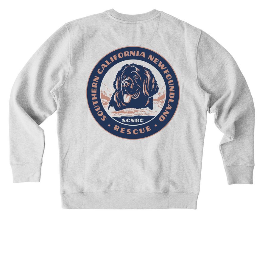 Fall 2026 Collection, a Cool Heather Grey Stanley/Stella Unisex Changer 2.0 Crewneck Sweatshirt (back-view)