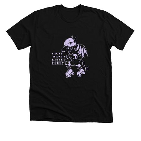 Inverted DJRD Devil, a Solid Black Blend Premium Unisex Tee