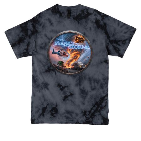 The Perfect T-Shirt, a Black Crystal Tie Dye Tee