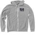 Dear Jack Zip-Up (Black Logo), a Athletic Heather Zip Up Hoodie