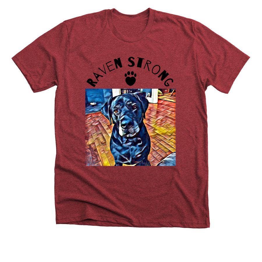 Cancer Bites, a Heather Canvas Red Premium Unisex Tee