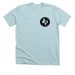 Two Sided Texas Design - Black, a Heather Ice Blue Premium Unisex Tee