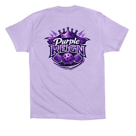 Purple Reign, a Dark Lavender Premium Cotton Tee