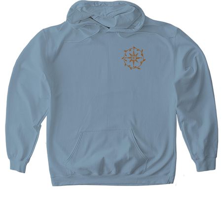 Travel Tee, a Stone Blue Gildan Softstyle Pullover Hoodie