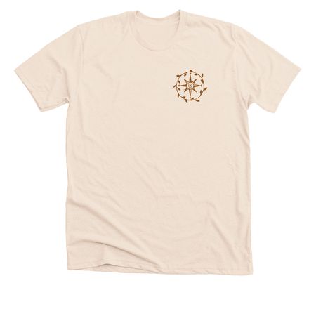Travel Tee, a Heather Soft Cream Premium Unisex Tee