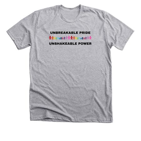 Unbreakable (Unisex Cut T-shirts & Tanks), a Athletic Heather Premium Unisex Tee
