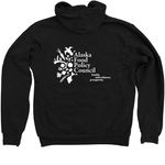 AFPC Classic Logo Zip-up Hoodie, a Black Zip Up Hoodie (back-view)