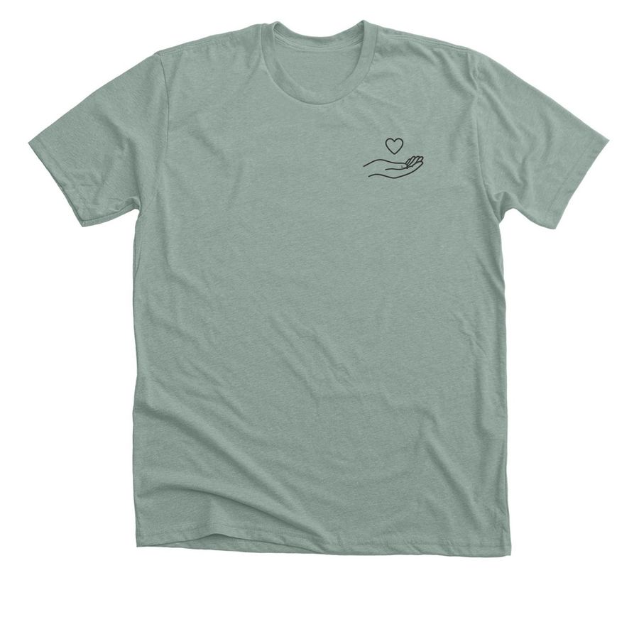 CNT T-Shirt Design Winner #3, a Heather Sage Premium Unisex Tee