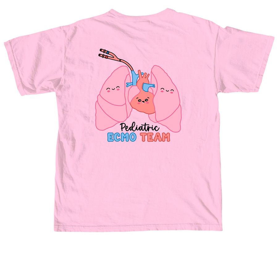 ECMO Specialist, a Blossom Comfort Colors Unisex Tee (back-view)