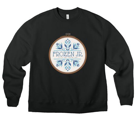 Frozen Jr. Collection, a Vintage Black Premium Heavyweight Crewneck Sweatshirt