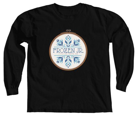 Frozen Jr. Collection, a Black Comfort Colors Long Sleeve Tee
