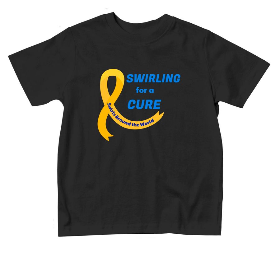 Swirling for a Cure (Toddler), a Black Toddler Tee