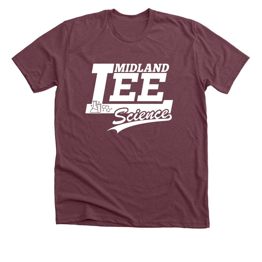 Science Department, a Heather Maroon Premium Unisex Tee