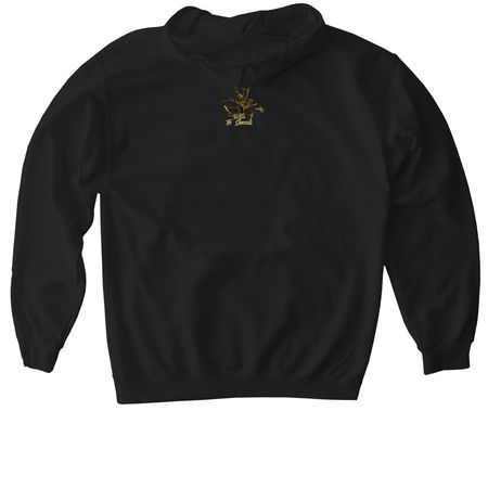 The Keys, a Black Gildan Softstyle Pullover Hoodie (back-view)