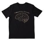 Thoughtful Threads, a Black Nike Dri-FIT Jersey Blend Performance Tee (back-view)