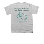 Swing Into Action, a Sport Grey Youth Unisex Tee (back-view)