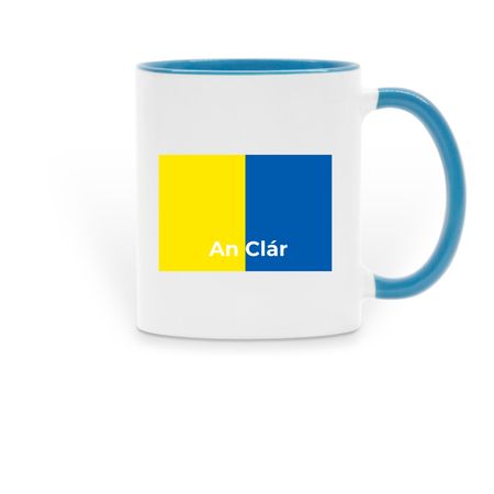 An Cl?r, a Light Blue Two-Tone Ceramic Mug