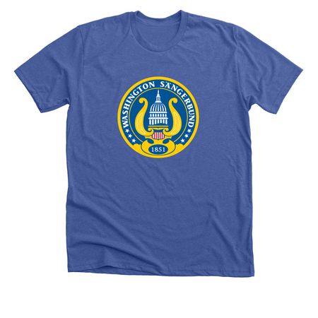 Clothing, a Solid True Royal Premium Unisex Tee