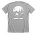 Hoodies, a Athletic Heather Premium Unisex Tee (back-view)