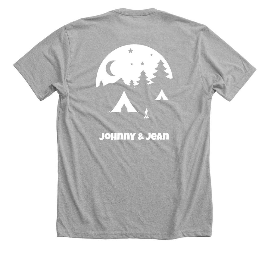 Hoodies, a Athletic Heather Premium Unisex Tee (back-view)