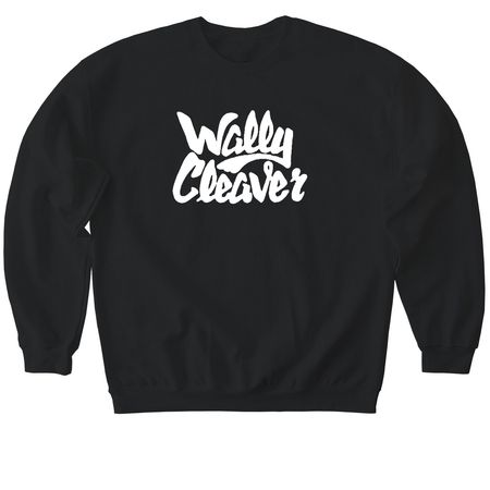 Wally Cleaver Band Merch!, a Black Softstyle Crewneck Sweatshirt