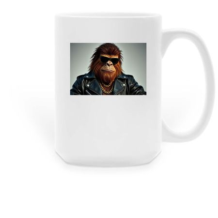 Cool Cryptid, a White Large Coffee Mug