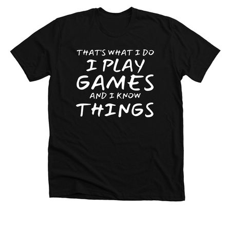 I PLAY, a Solid Black Blend Premium Unisex Tee