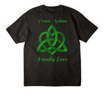 Grams Family Love, a Black Unisex Heavyweight Tee (back-view)