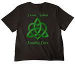 Grams Family Love, a Black Women's Heavyweight Tee (back-view)