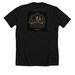 Malfoy, a Solid Black Blend Premium Unisex Tee (back-view)