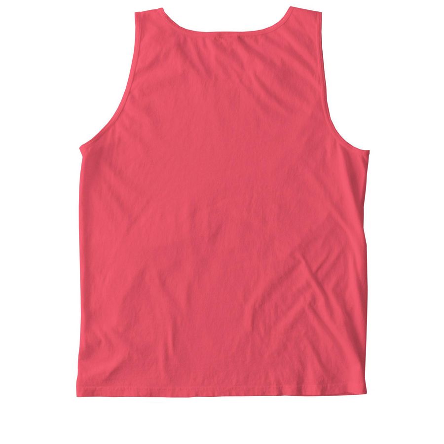 The Collector Tarot Card!, a Watermelon Comfort Colors Tank Top (back-view)