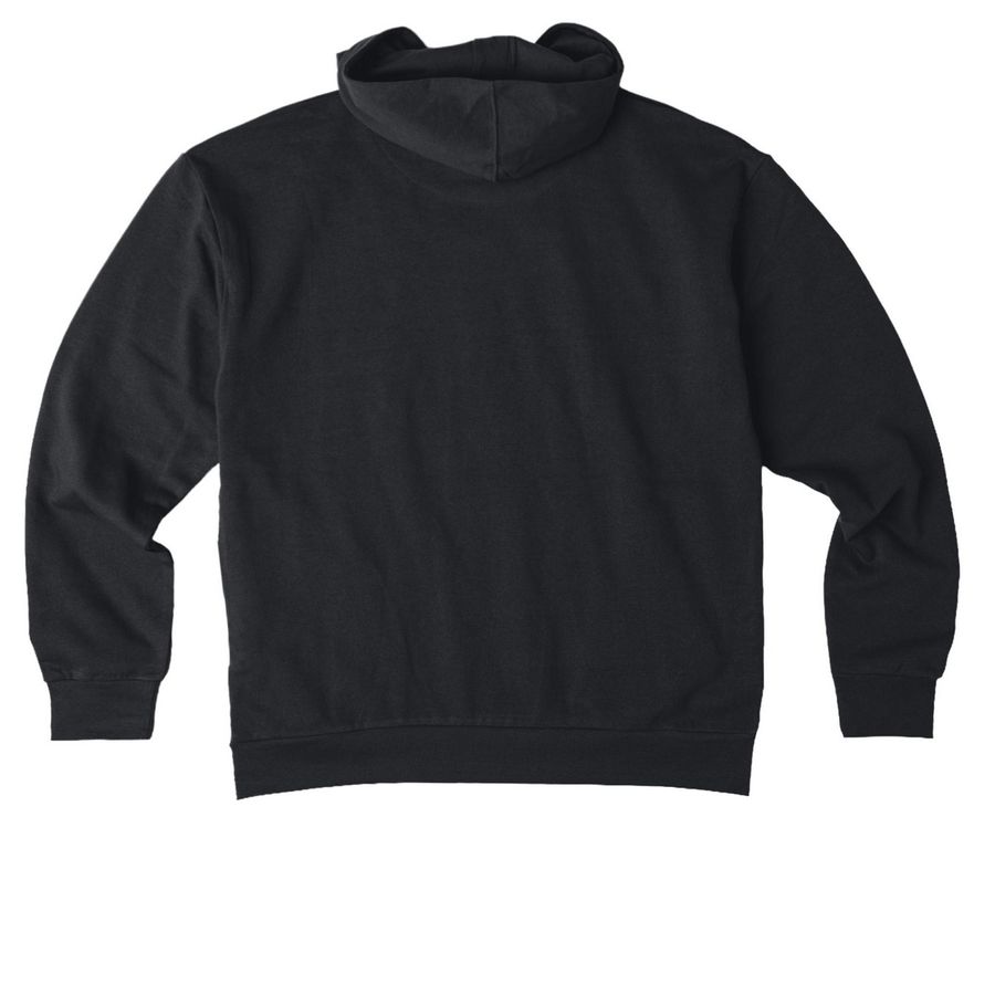 Rock Your Story Hoodie (White Logo), a Black Reclaimist Pullover Hoodie (back-view)