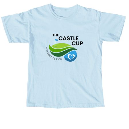 The Castle Cup Mini Golf Classic, a Chambray Comfort Colors Unisex Tee