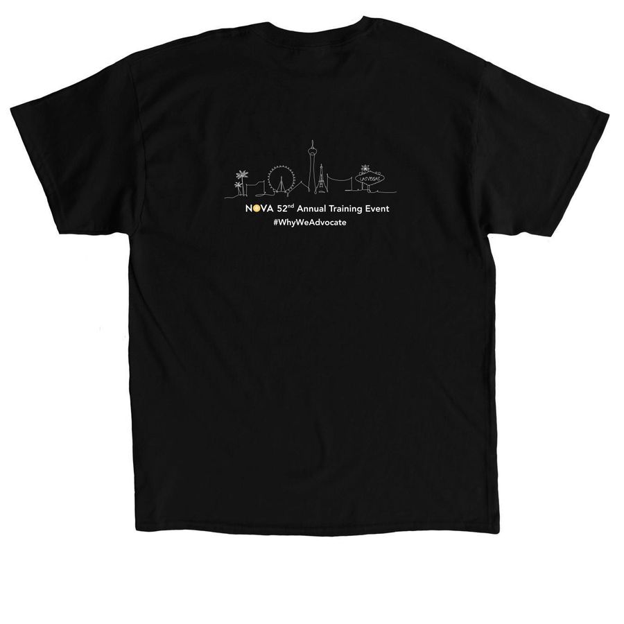 NOVA52: Stronger Together, a Black Classic Unisex Tee (back-view)