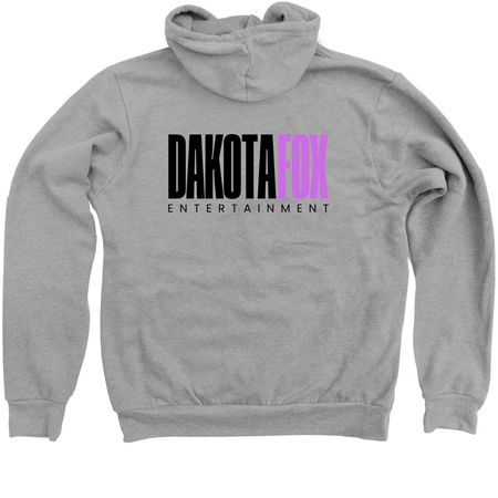 Zip-Up (F/B Print), a Athletic Heather Zip Up Hoodie (back-view)