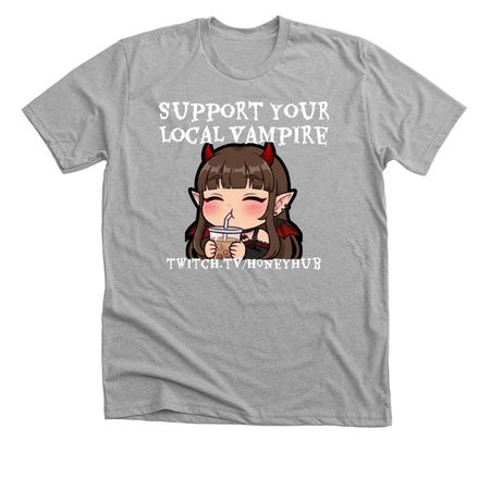 Support Your Local Vamp, a Athletic Heather Premium Unisex Tee