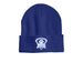 Logo Beanies, a Heather Dark Royal Printed Cuffed Beanie