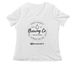 BreastfeedLA Brewing Co. Apparel, a White Women's Relaxed V-Neck Tee
