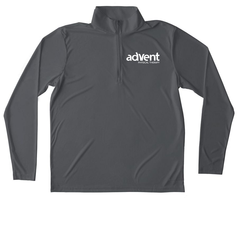 Quarter Zip, a Iron Grey Unisex Performance Quarter Zip Pullover