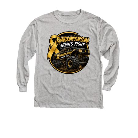 Noah's Fight, a Sport Grey Youth Long Sleeve Tee