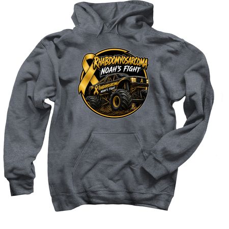 Noah's Fight, a Dark Heather Pullover Hoodie