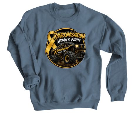 Noah's Fight, a Indigo Crewneck Sweatshirt