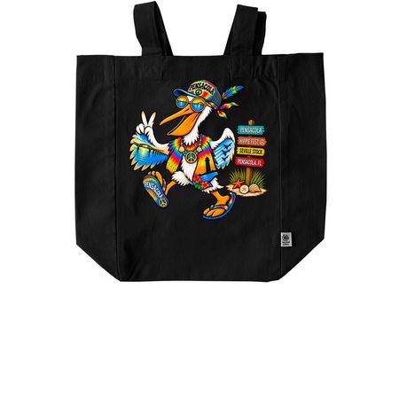 Pensacola Hippie Festival 2026 Tote Bag, a Black Recycled Cotton Tote Bag