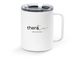 TRAVEL CUPPA, a White Stainless Steel Travel Mug